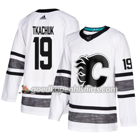 Calgary Flames Matthew Tkachuk 19 2019 All-Star Adidas Wit Authentic Shirt - Mannen